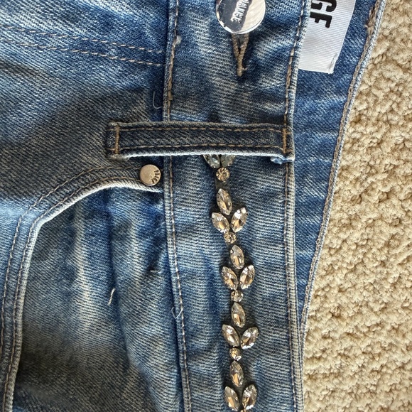 Paige  Sasha Embellished Straight-Leg Jeans - Picture 8 of 12